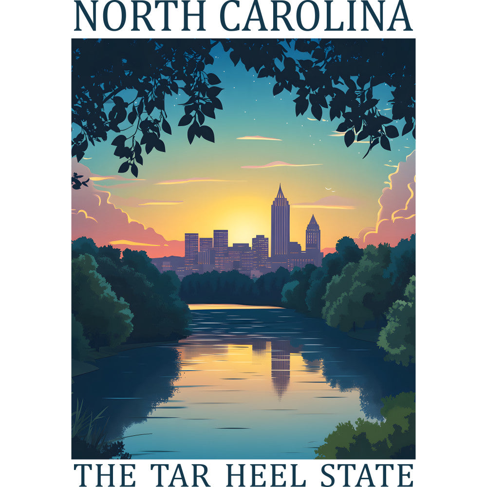 US State Poster Fabric Panel 45