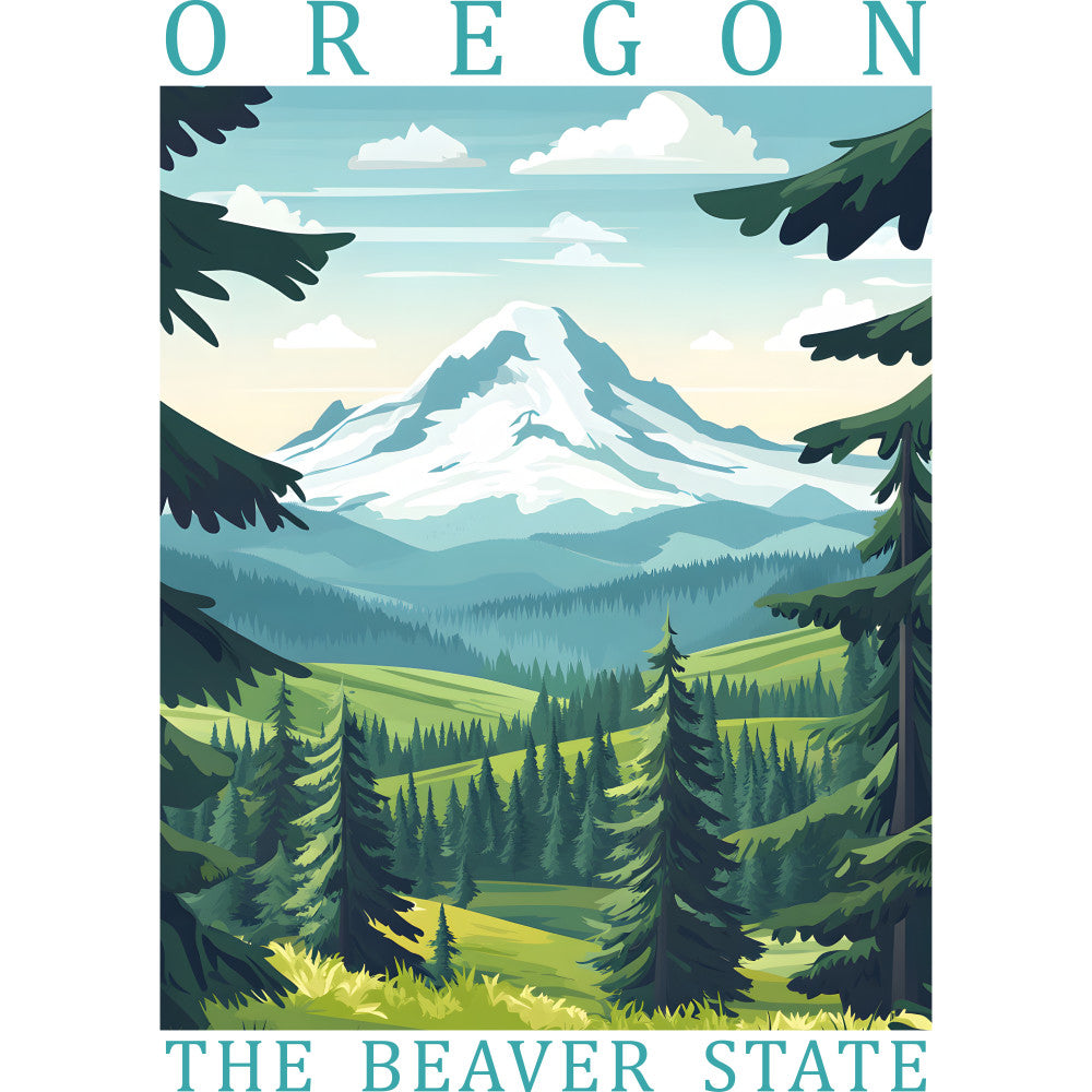 US State Poster Fabric Panel 49