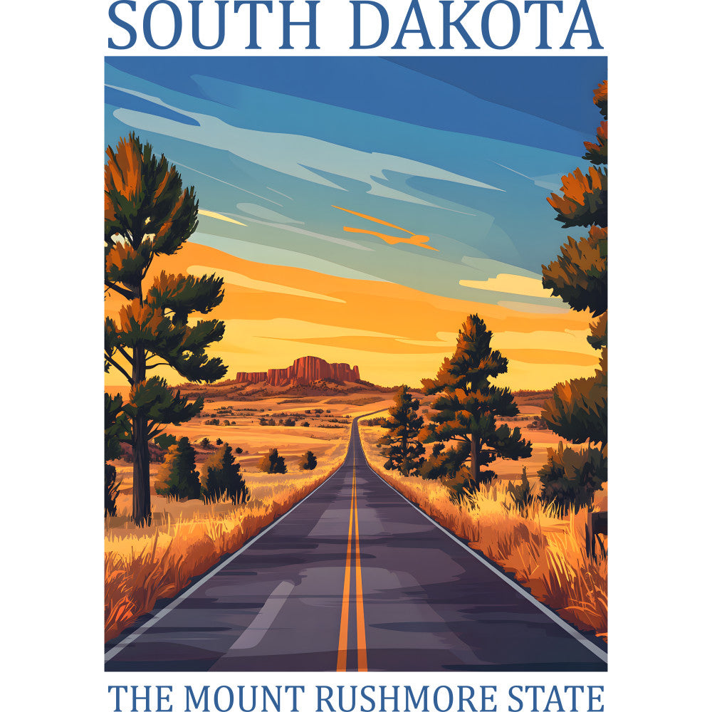 US State Poster Fabric Panel 50