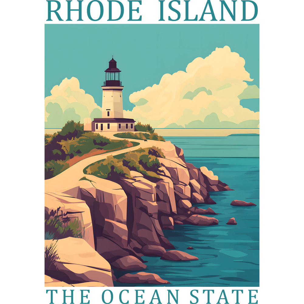 US State Poster Fabric Panel 8