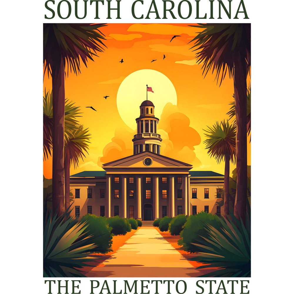 US State Poster Fabric Panel 9