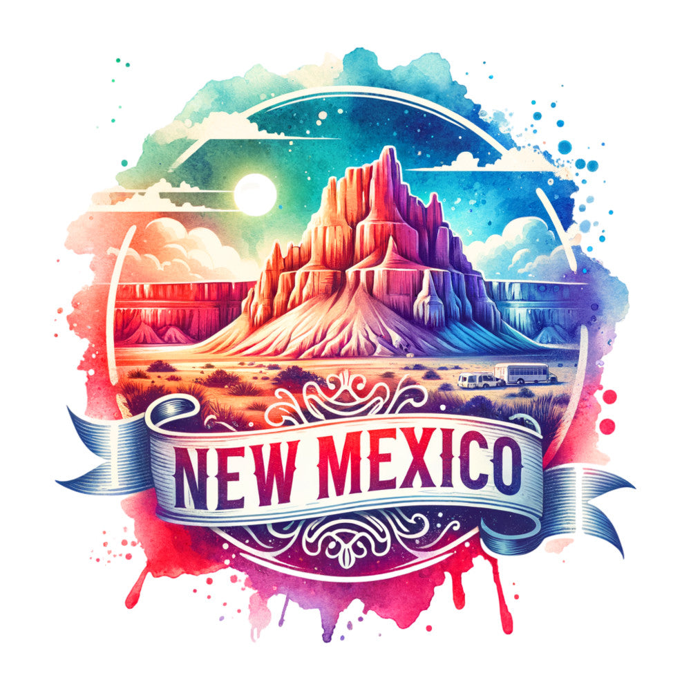US States Retro Travel Fabric Panel 12