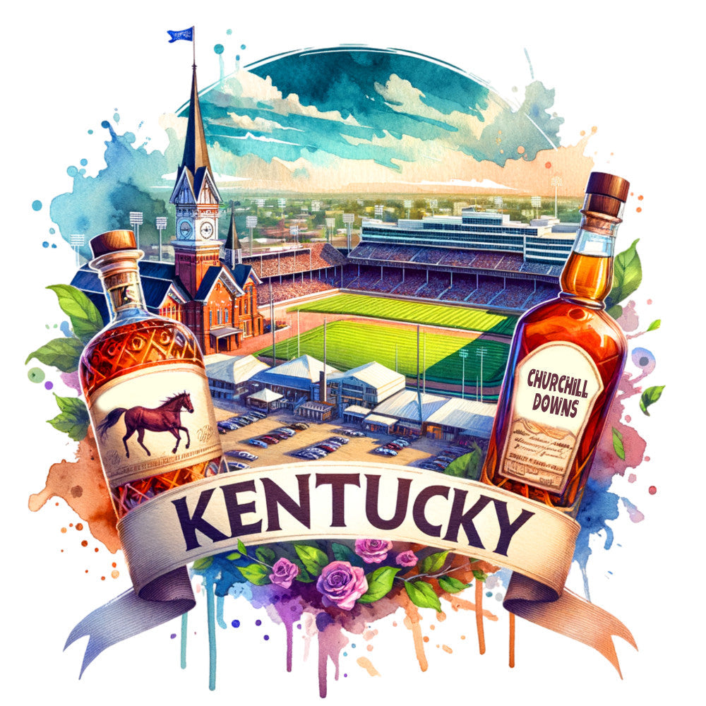 US States Retro Travel Fabric Panel 2