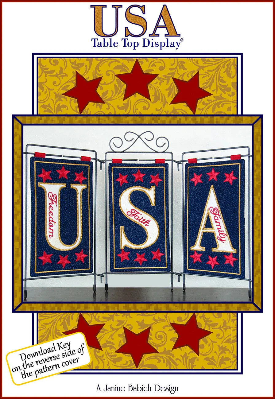 USA Table Top Display - Linda's Electric Quilters