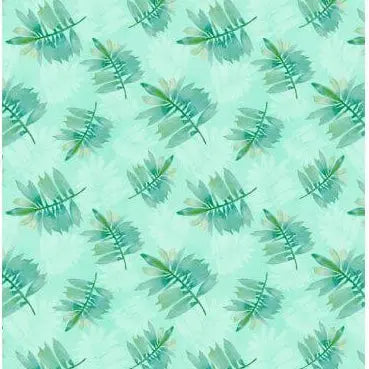 Underwater Wonders - Leaf Toss - Green 44" / 45" Fabric Per Yard The Fabric Company