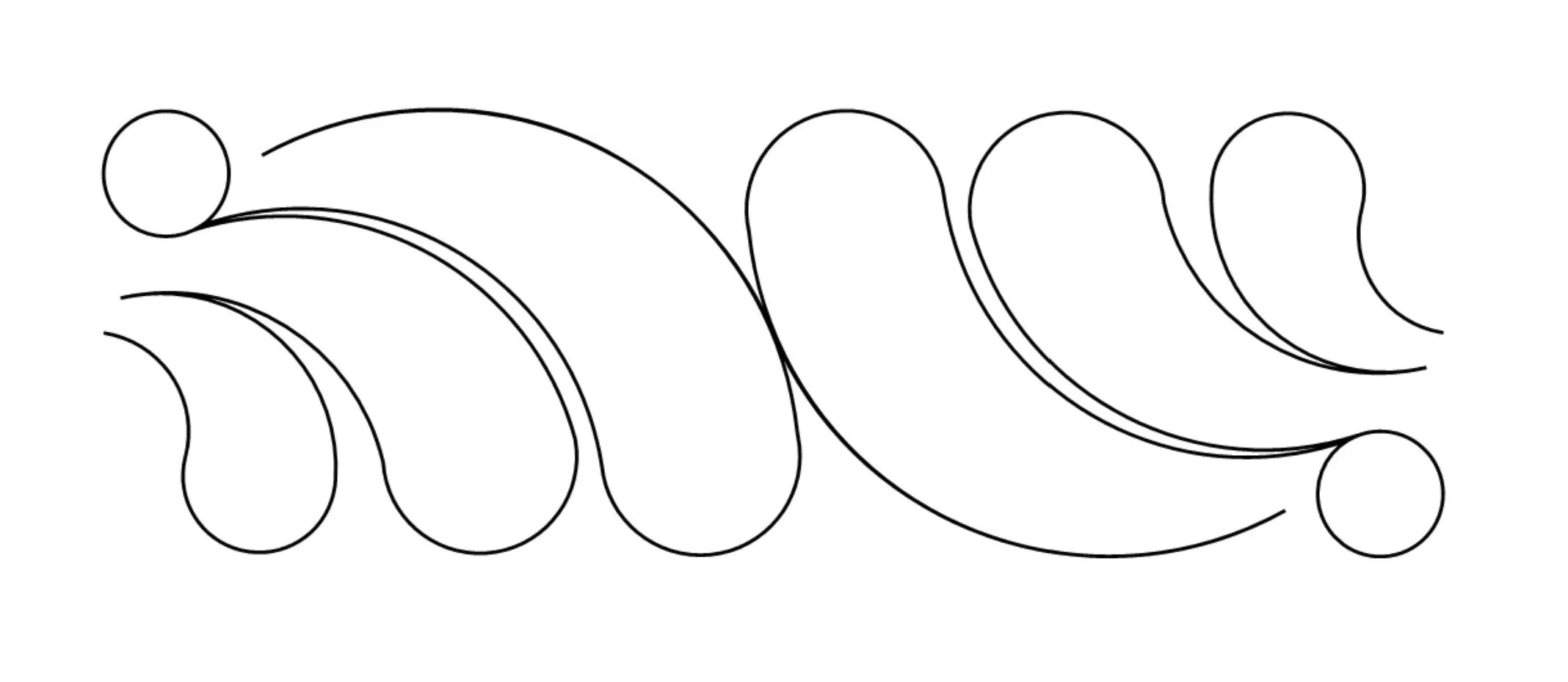 Undulating Feathers E2E - Linda's Electric Quilters