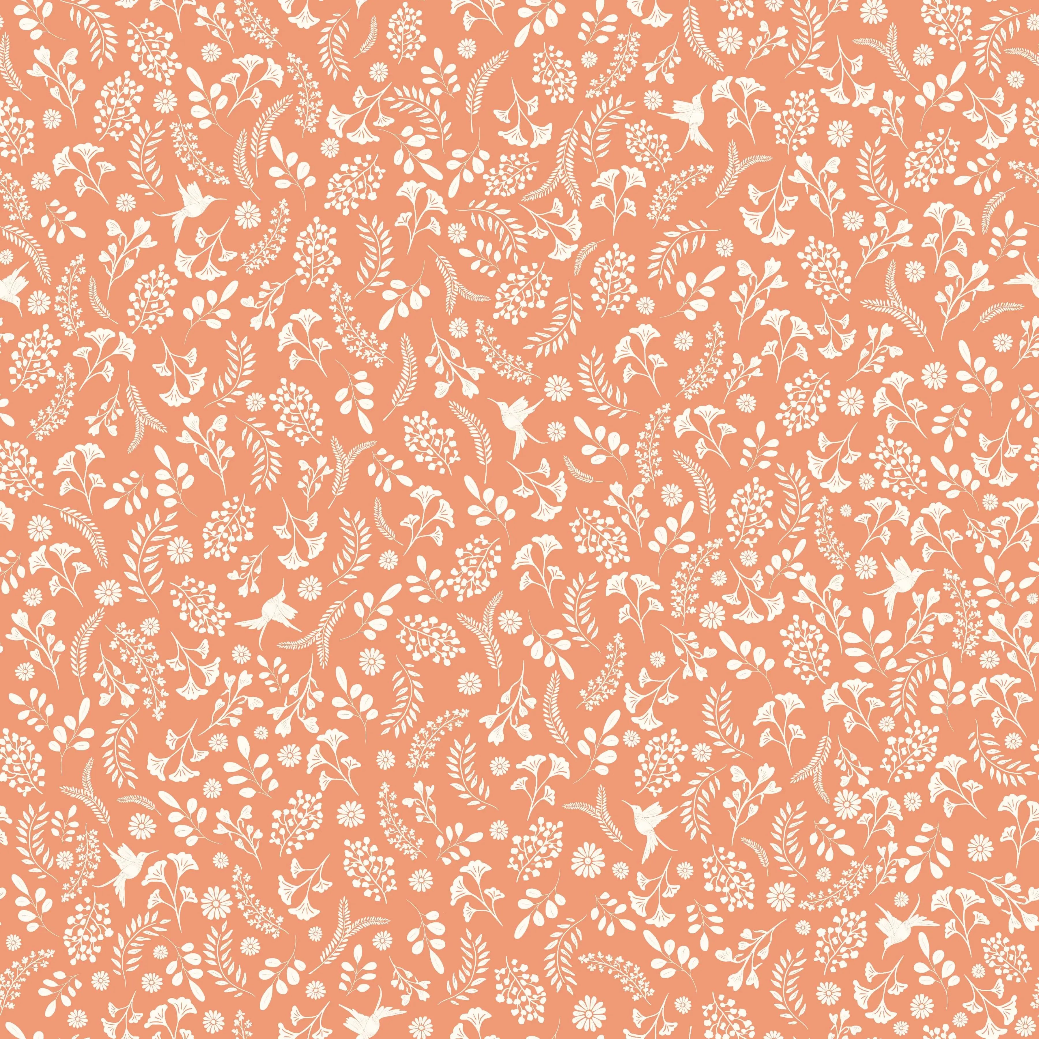 Unicorn Dreams - Whimsical - Coral 44" / 45" Fabric Per Yard The Fabric Company