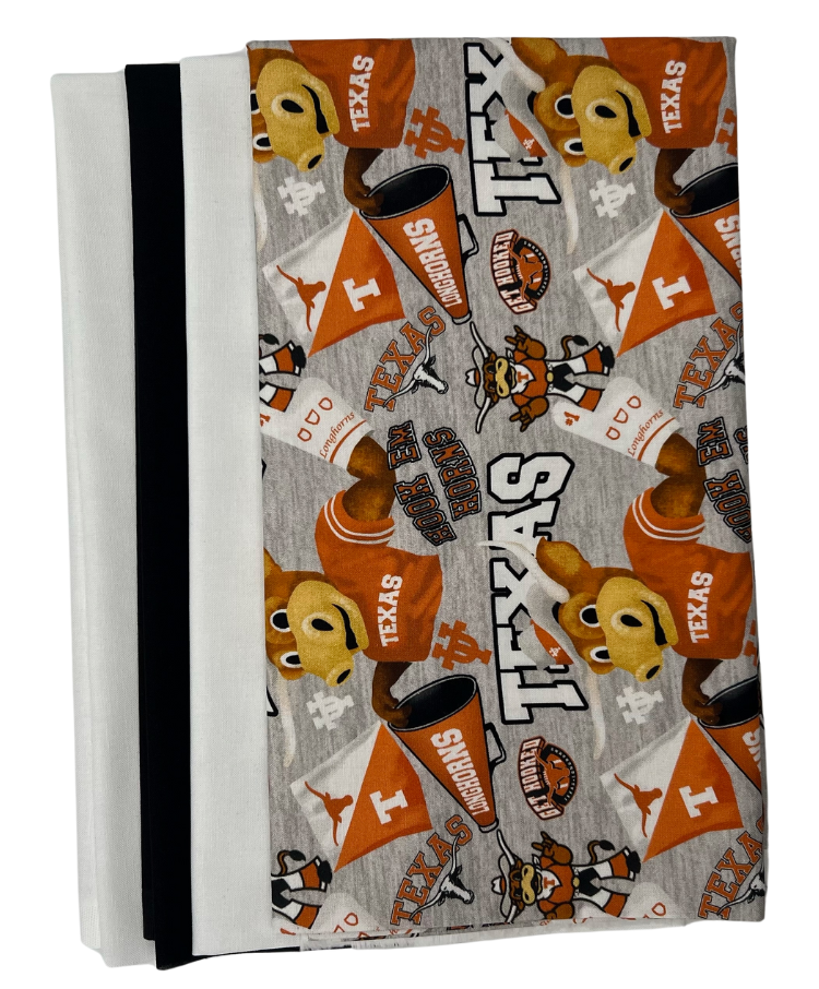 Texas Longhorns - Tailgate Panel - Quilt Kit | Batting Included