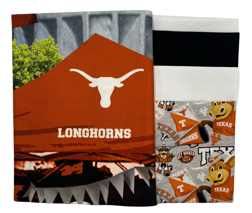 Texas Longhorns - Tailgate Panel - Quilt Kit | Batting Included