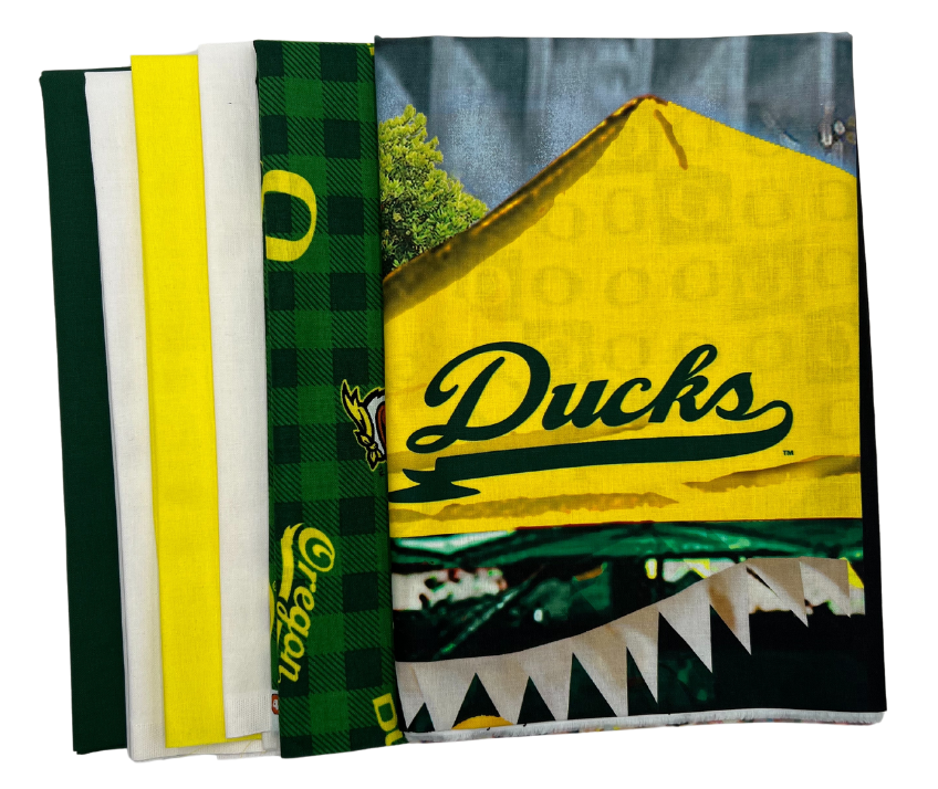 Oregon Ducks - Tailgate Panel - Quilt Kit | Batting Included