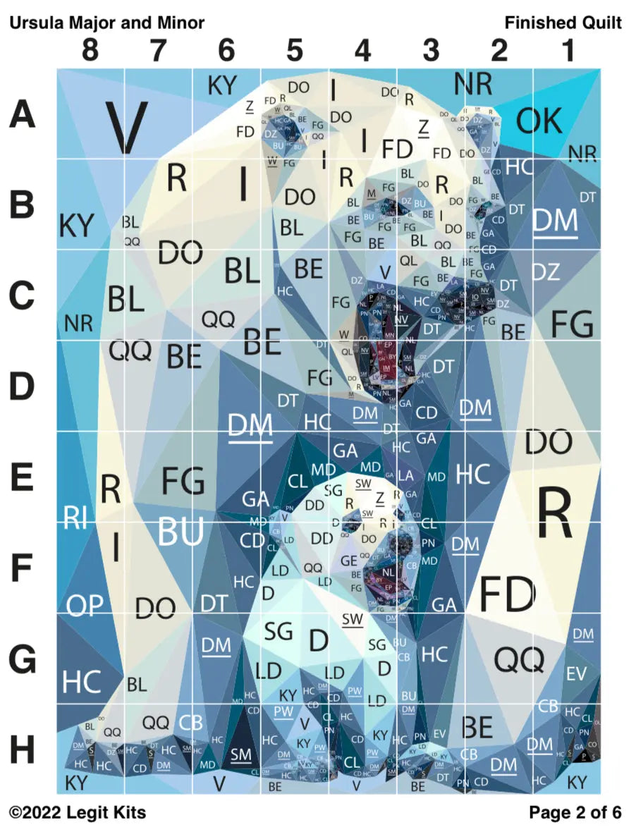 Ursula Major and Minor Pattern Legit Kits