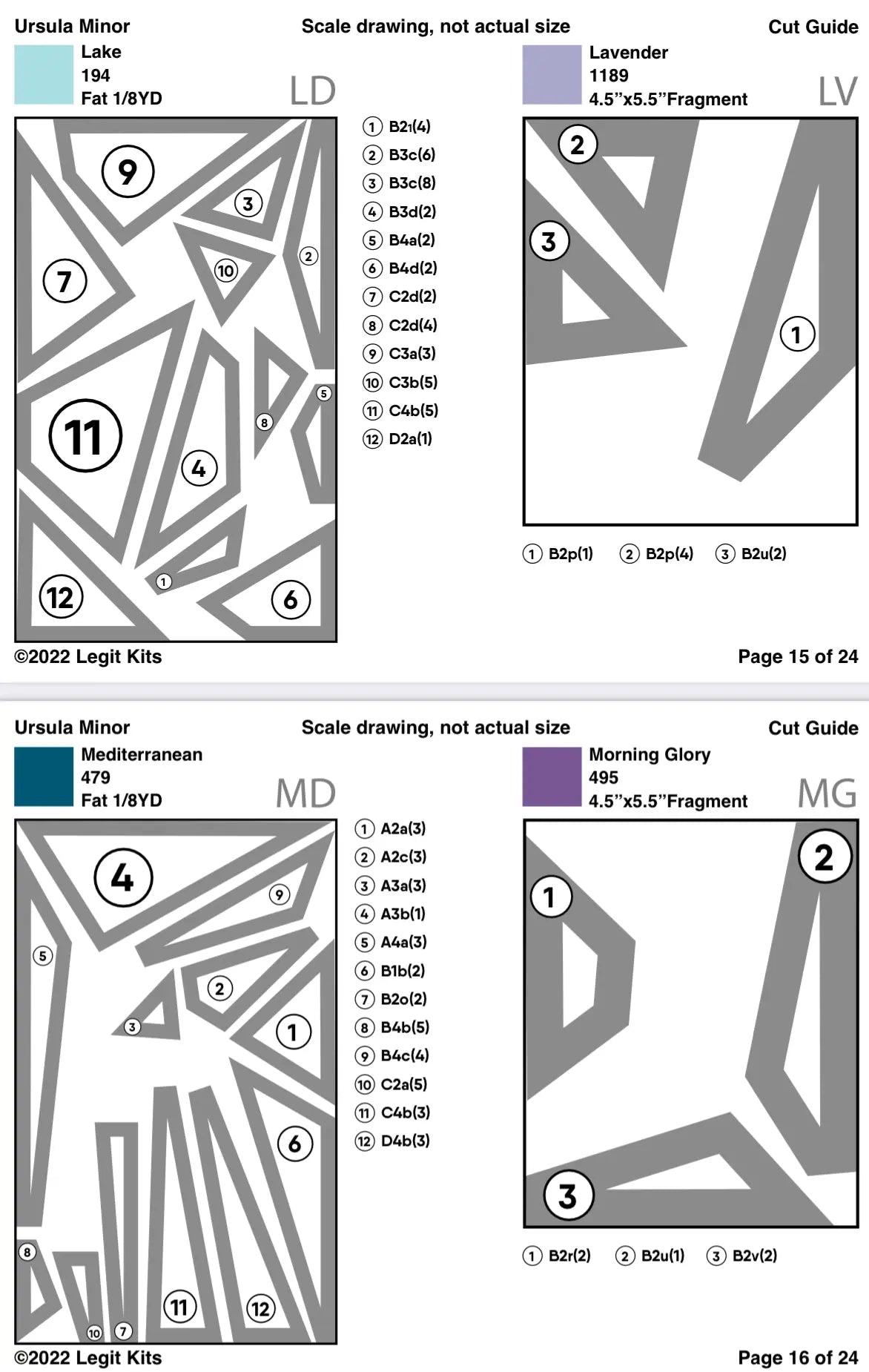 Ursula Minor Pattern Legit Kits