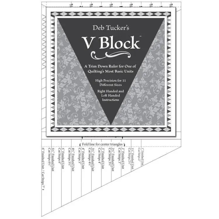 V Block Trimmer Ruler by Studio 180 Design - Linda's Electric Quilters