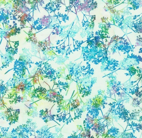 Hoffman Bali Batiks Baby's Breath batik quilting fabric in Light Bright