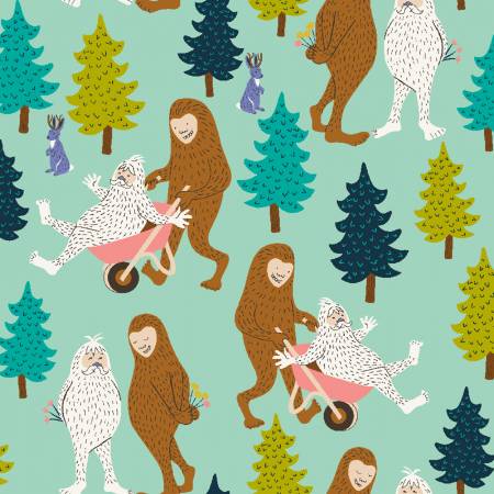 RJR Forest Frolic Right As Rain woodland quilting cotton fabric
