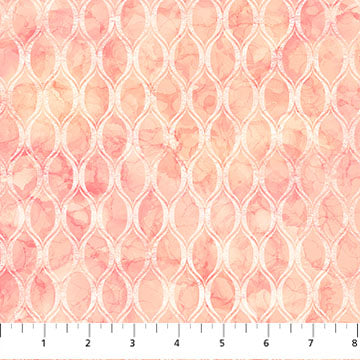 Veranda Lattice Pink Cotton 44"/45" Fabric Per Yard