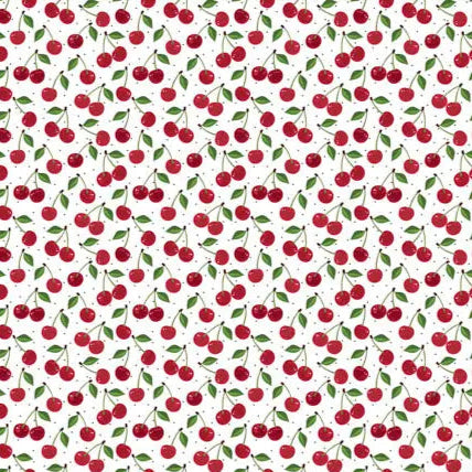 Very Cherry Scarlet Digital Cuddle Fabric per yard Shannon Fabrics