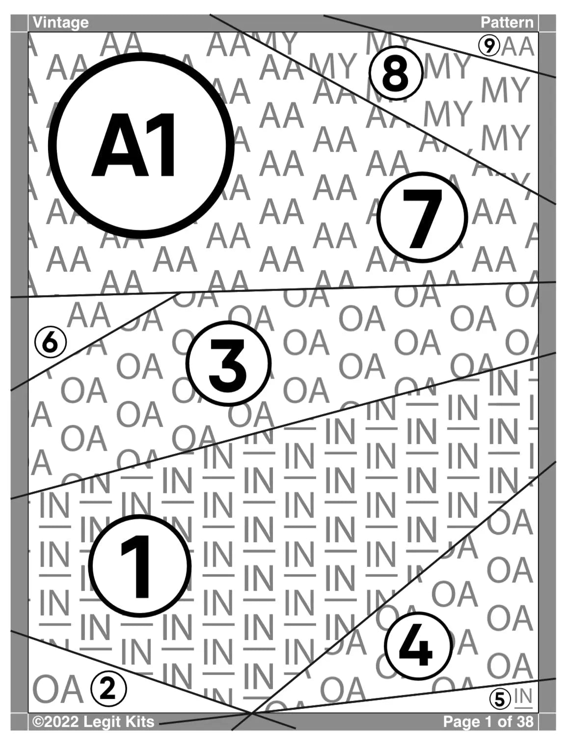 Vintage Pattern Legit Kits