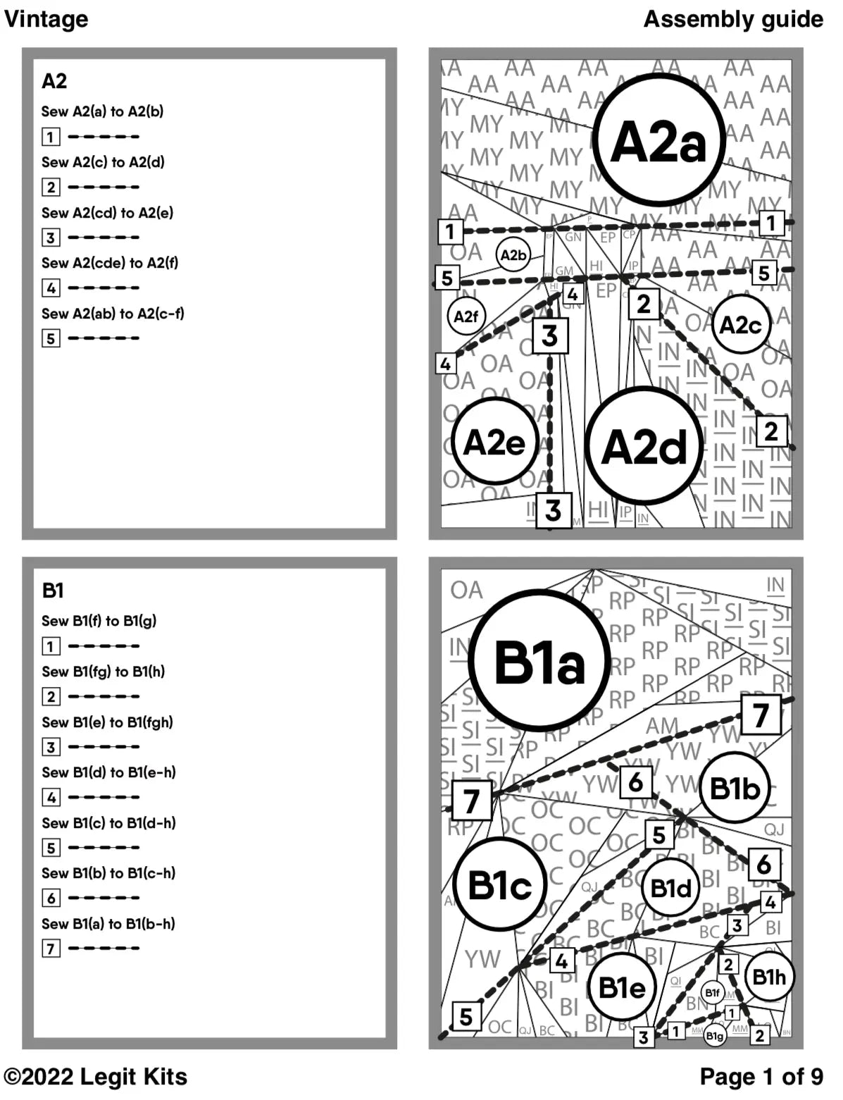 Vintage Quilt Kit - Linda's Electric Quilters