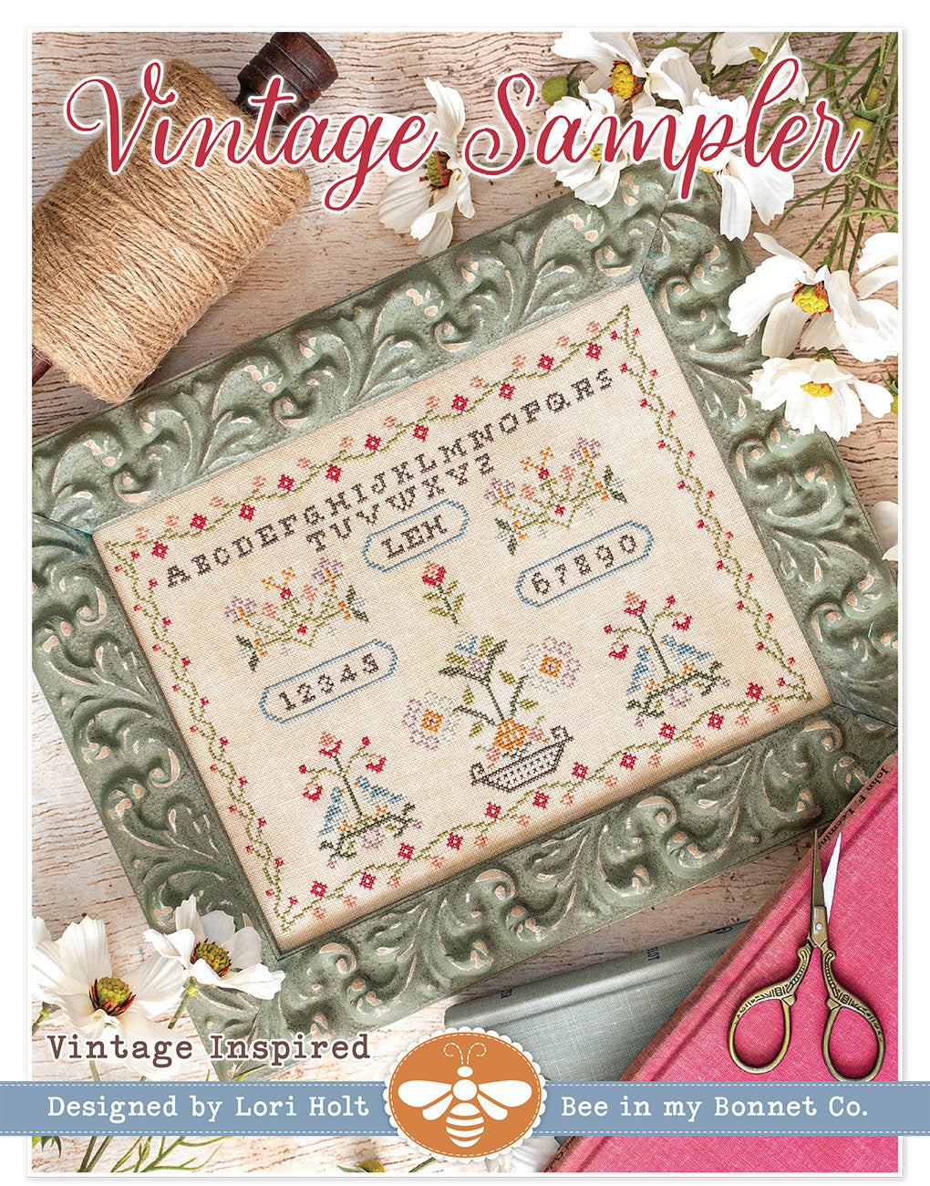 Vintage Sampler Cross Stitch Pattern