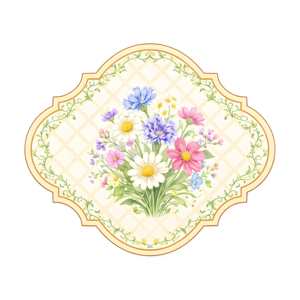 Vintage Spring Label Fabric Panel 10