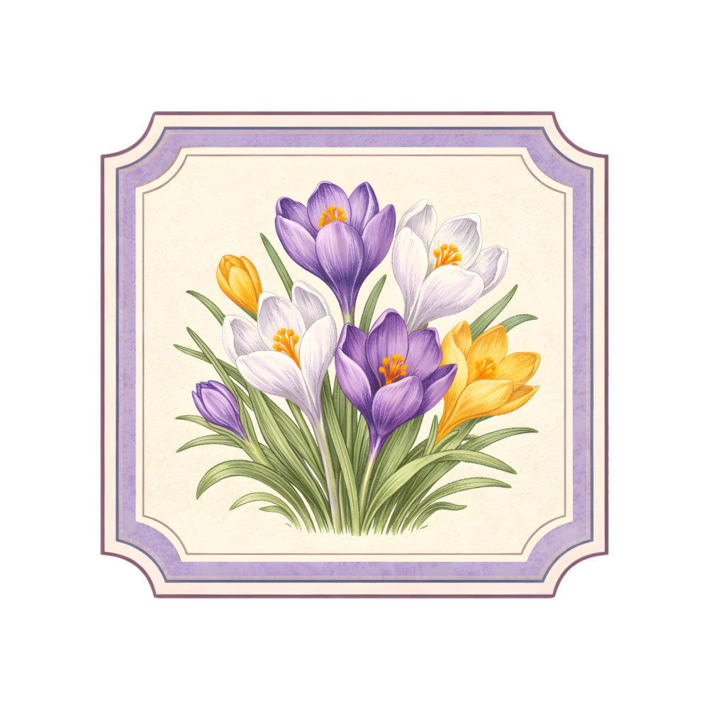 Vintage Spring Label Fabric Panel 3