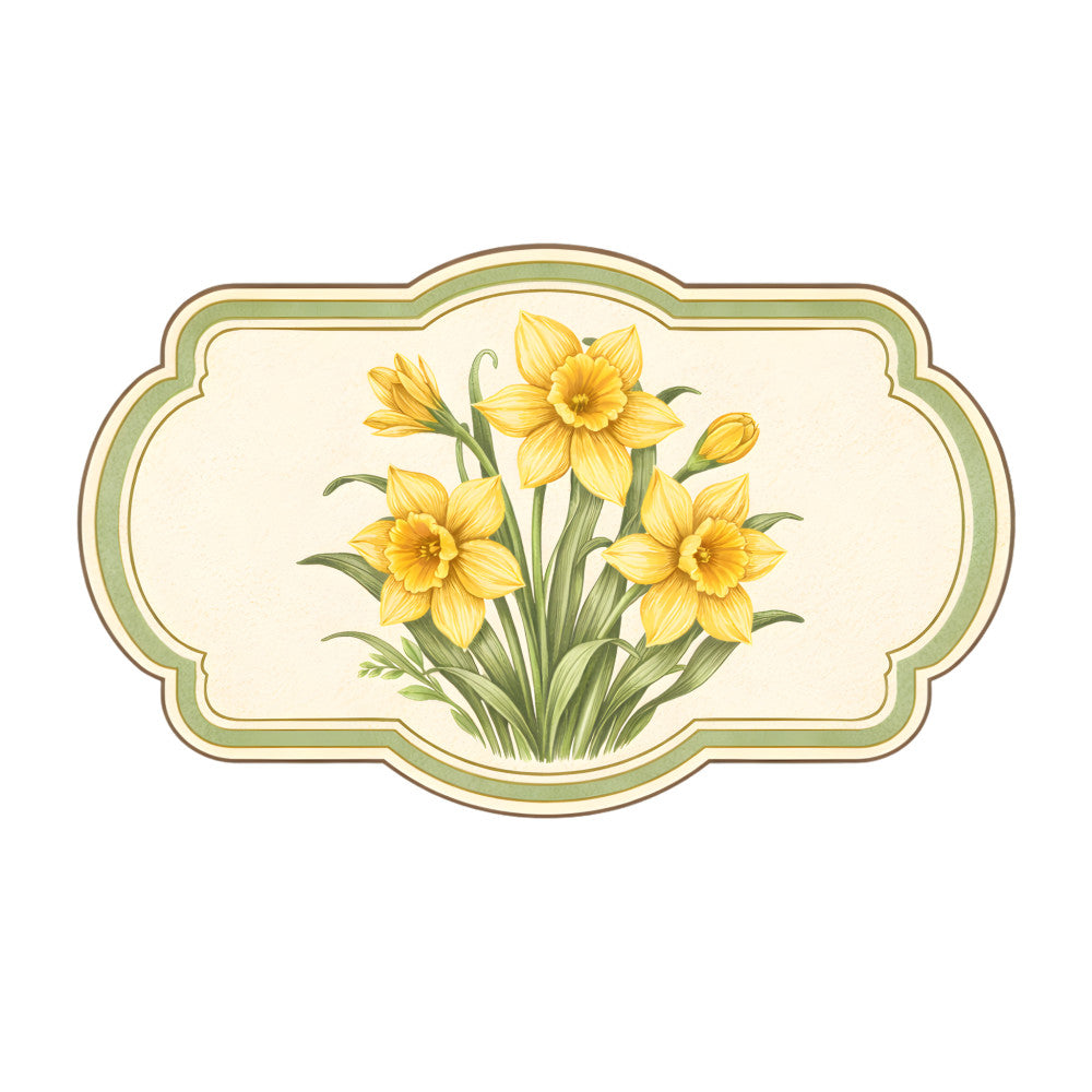 Vintage Spring Label Fabric Panel 4