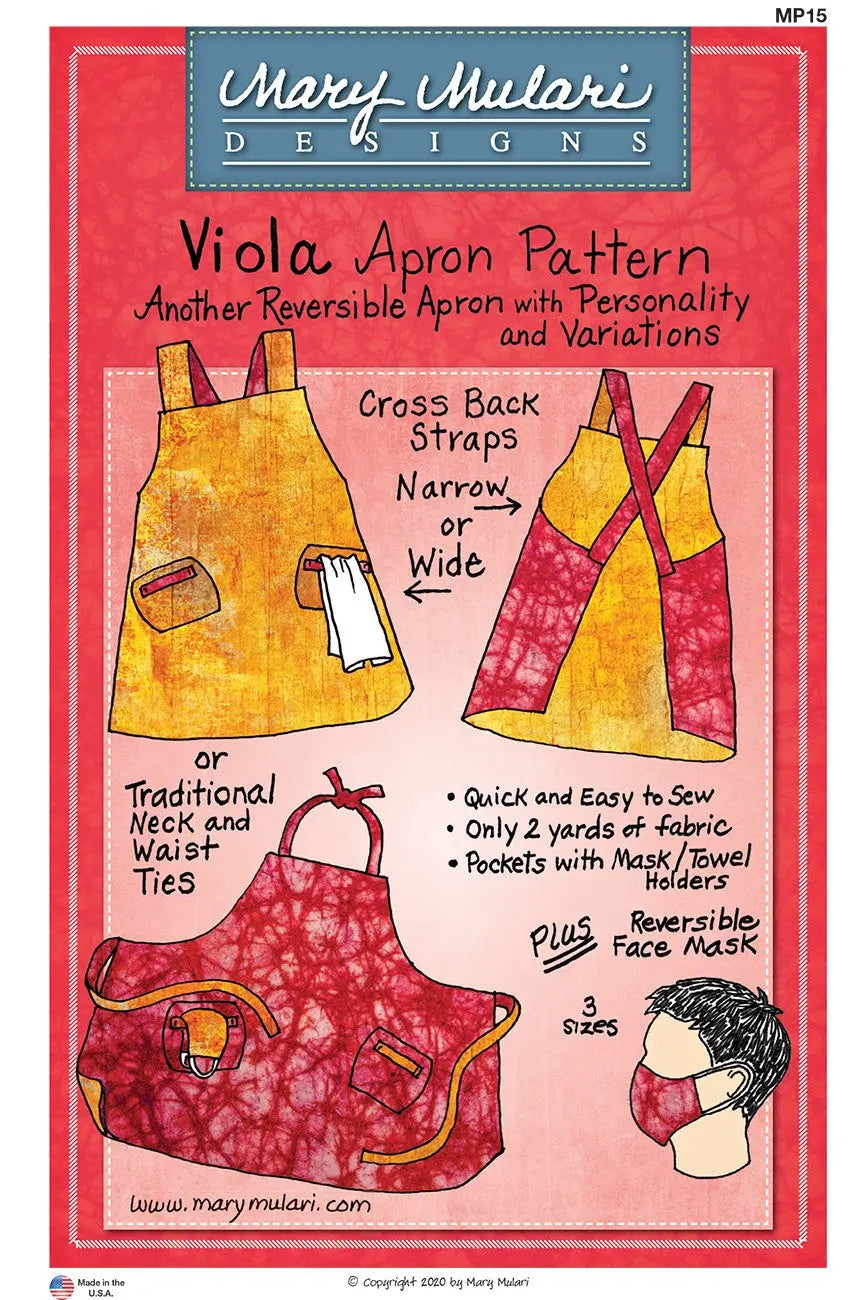 Viola Apron Pattern - Linda's Electric Quilters