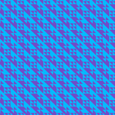 Violet/Blue Tilt Colorblock Party 43/44" Cotton Fabric Per Yard