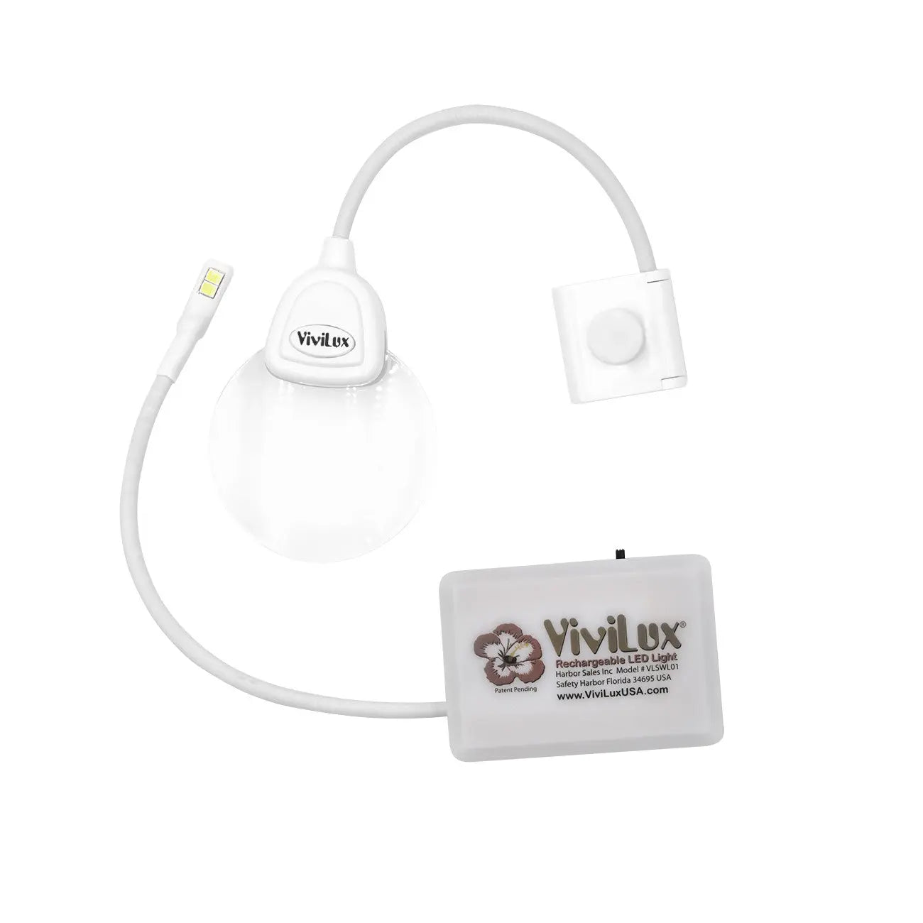 ViviLux Craft Light with 2in Round Optical Grade 3x Magnifier US Plug - Linda's Electric Quilters
