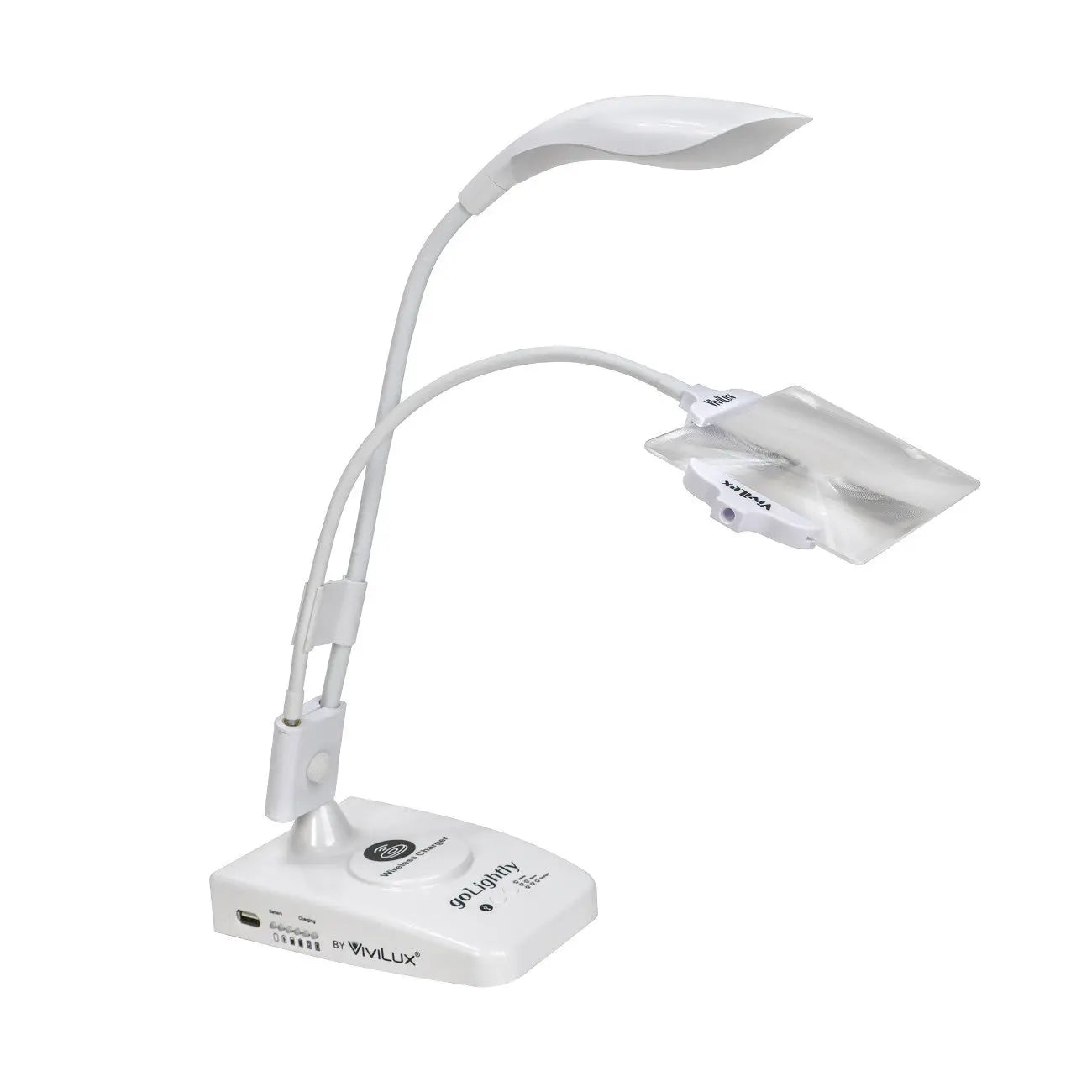 ViviLux Task Lamp with 6in x 4in Optical Grade 3x Magnifier US Plug - Linda's Electric Quilters