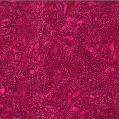 Hoffman Fabrics batik quilting fabric in Garnet