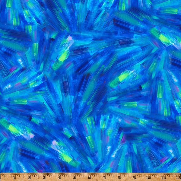 Color in Bloom Lapis Blue Cotton 43"/44" Fabric Per Yard
