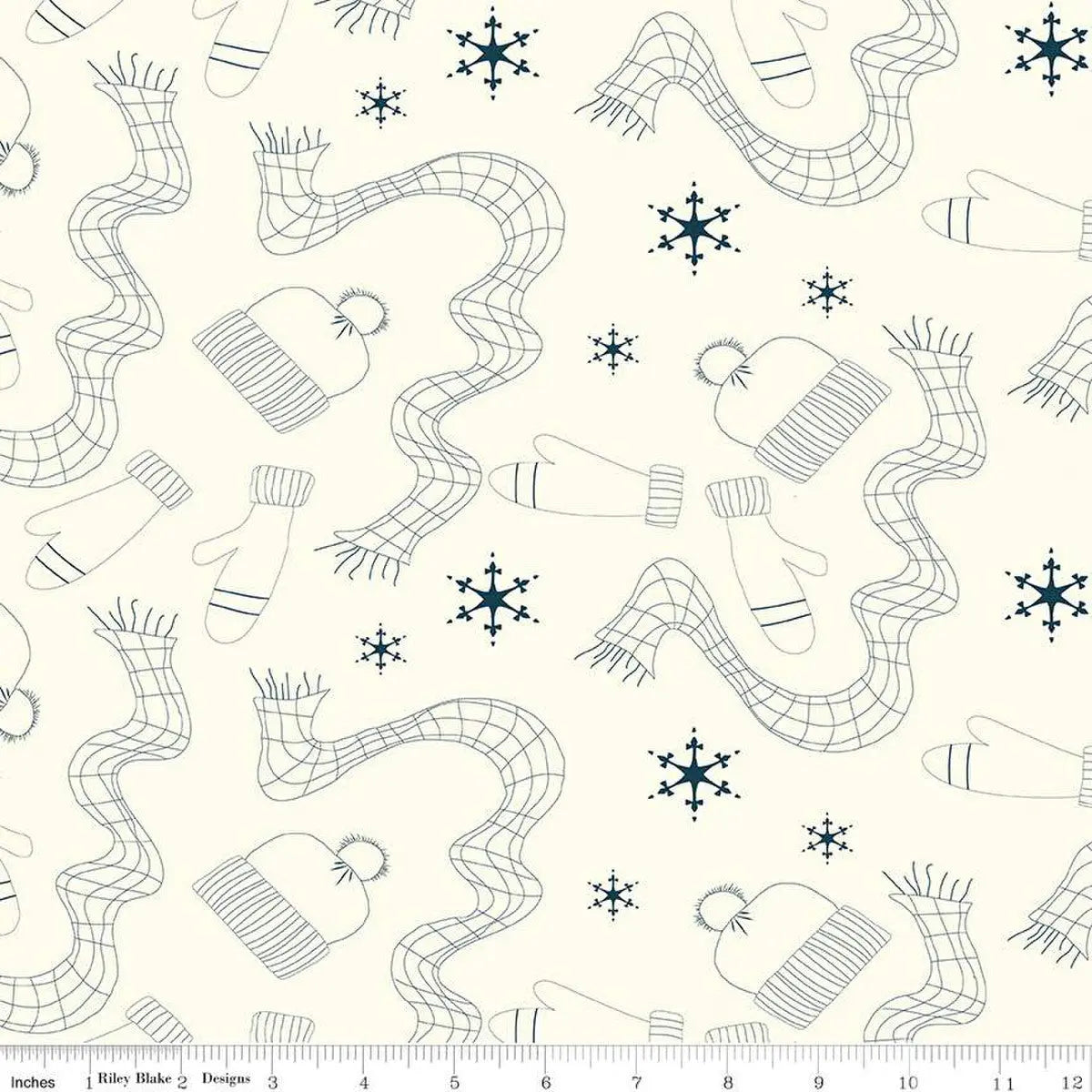 Natural Arrival of Winter Gear Wideback Fabric per yard