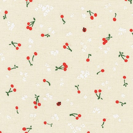 Robert Kaufman Cherry Blossom quilting fabric — delicate cherry blossom print