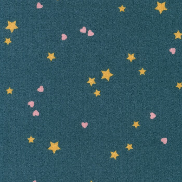 Robert Kaufman Snow Snuggles winter flannel fabric in Night