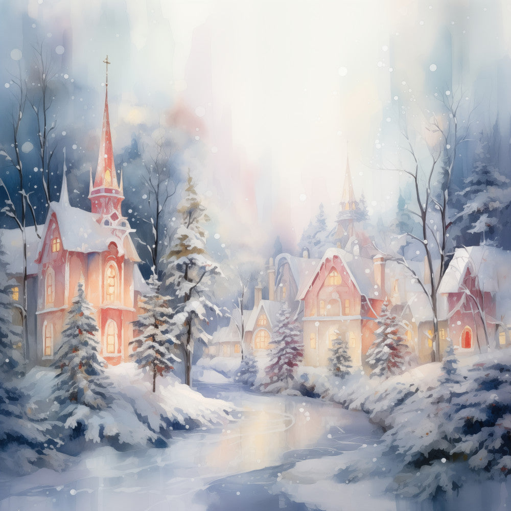 WInter Wonderland Fabric Panel 3