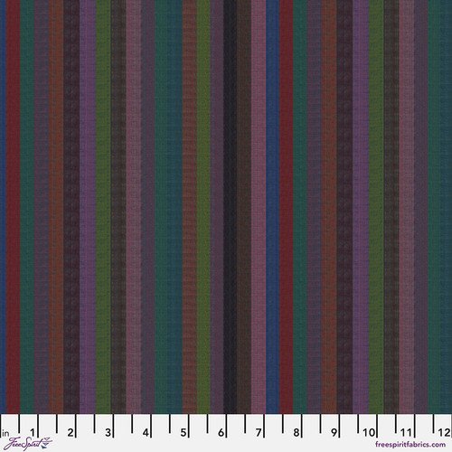 Kaffe Fassett Narrow Stripe quilting cotton in Dark