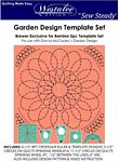 Garden design five piece quilting template set for BERNINA high shank