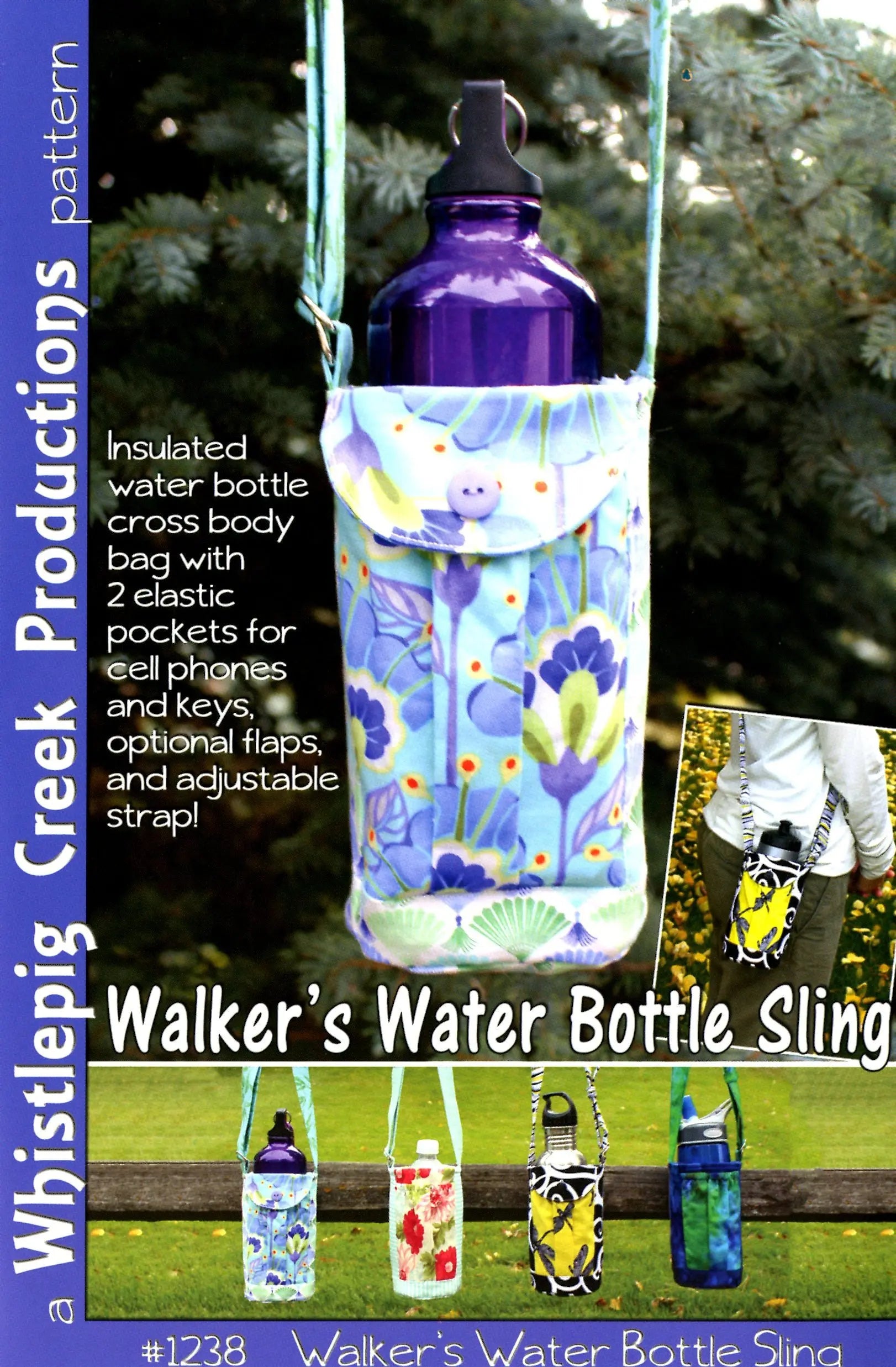 Walker's Water Bottle Sling - Linda's Electric Quilters