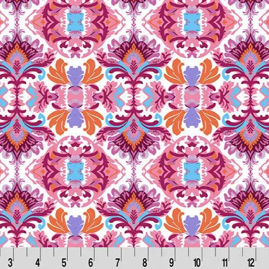 Wanderlust Damask Quilting Cuddle Pink Fabric per yard Shannon Fabrics
