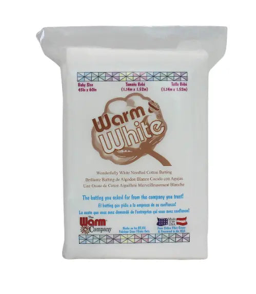 Warm & White Needled Cotton Batting Warm Company