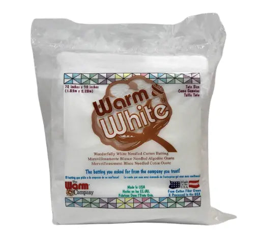 Warm & White Needled Cotton Batting Warm Company