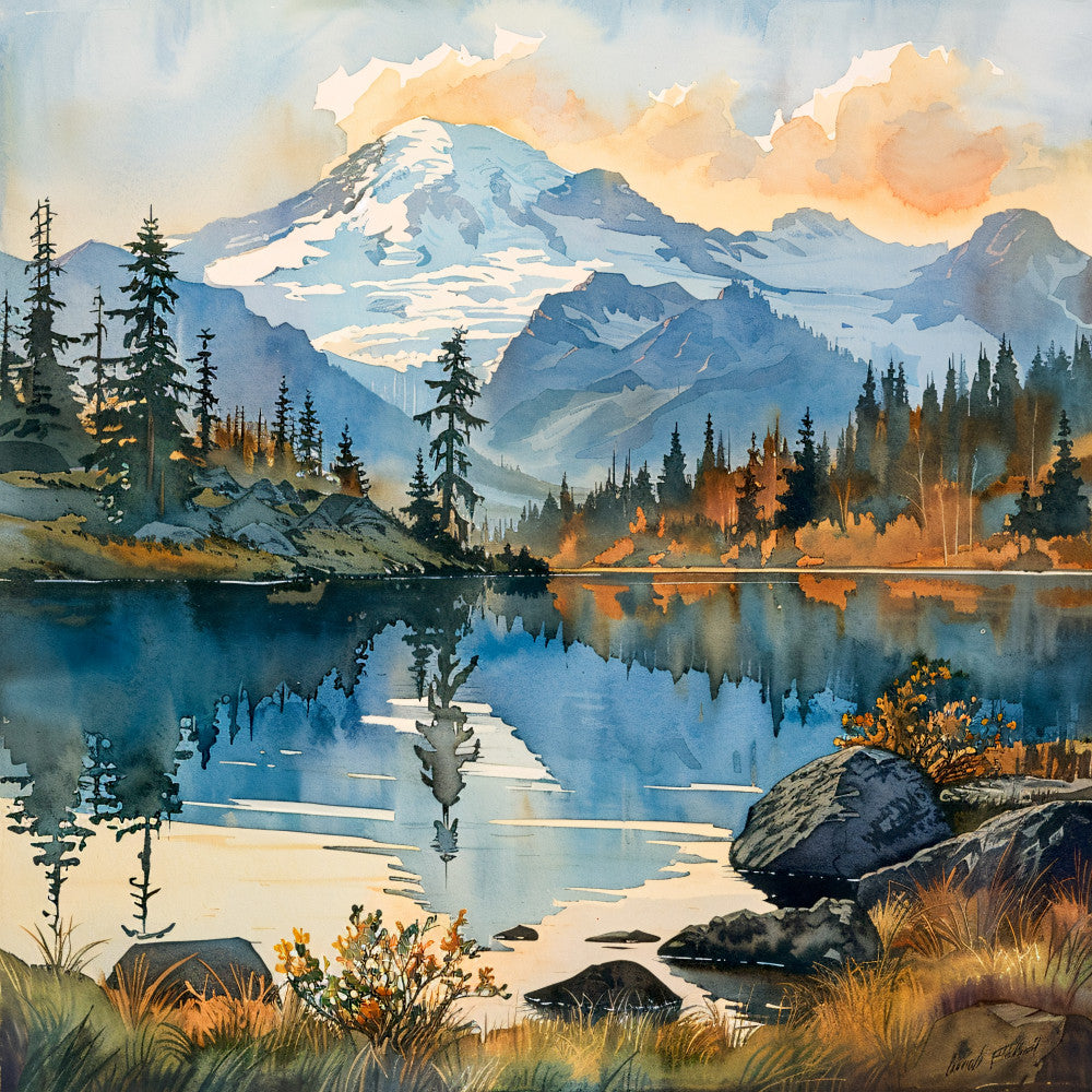 Washington Travel Art Fabric Panel 14 - quilting cotton panel - Linda's Electric Quilters