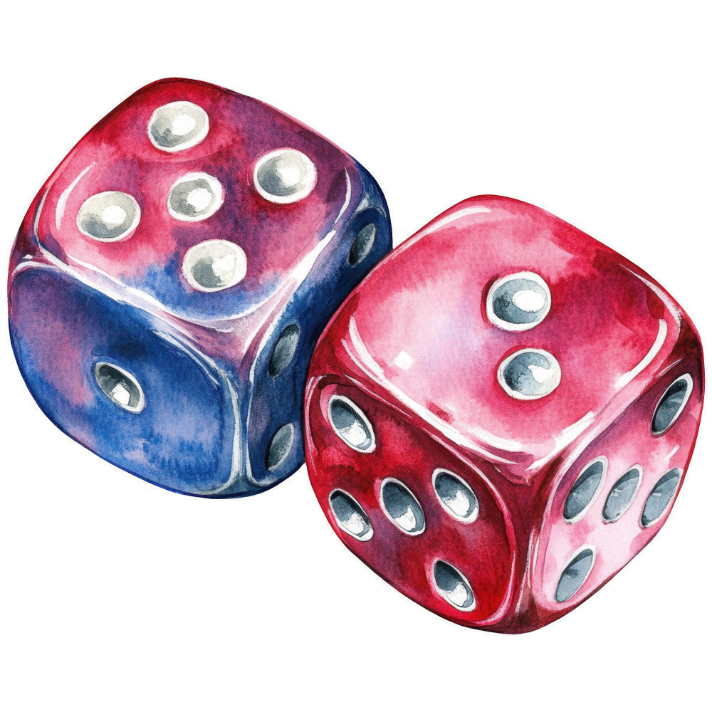 Watercolor Bingo Fabric Panel 7