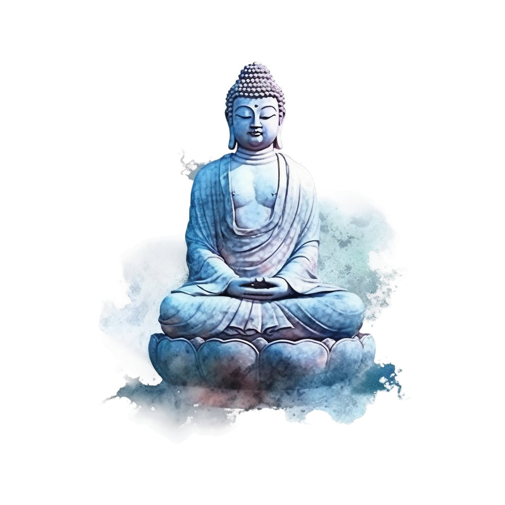 Watercolor Buddha Fabric Panel 10