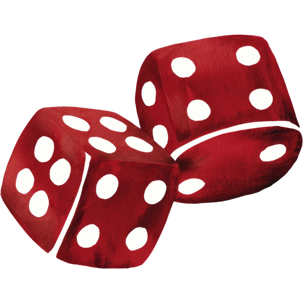 Watercolor Casino Fabric Panel 24