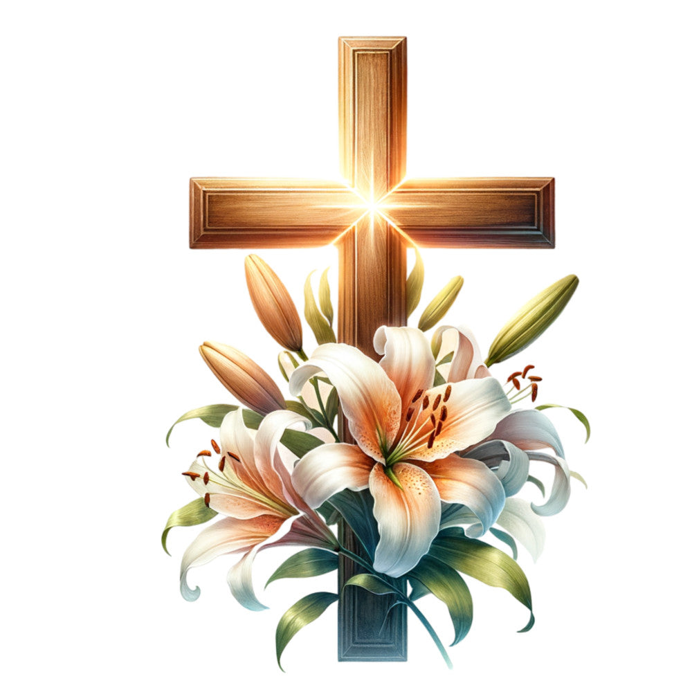 Watercolor Christian Easter Fabric Panel 2
