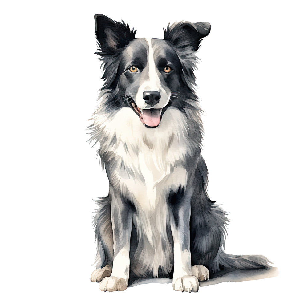 Watercolor Dogs Fabric Panel 29