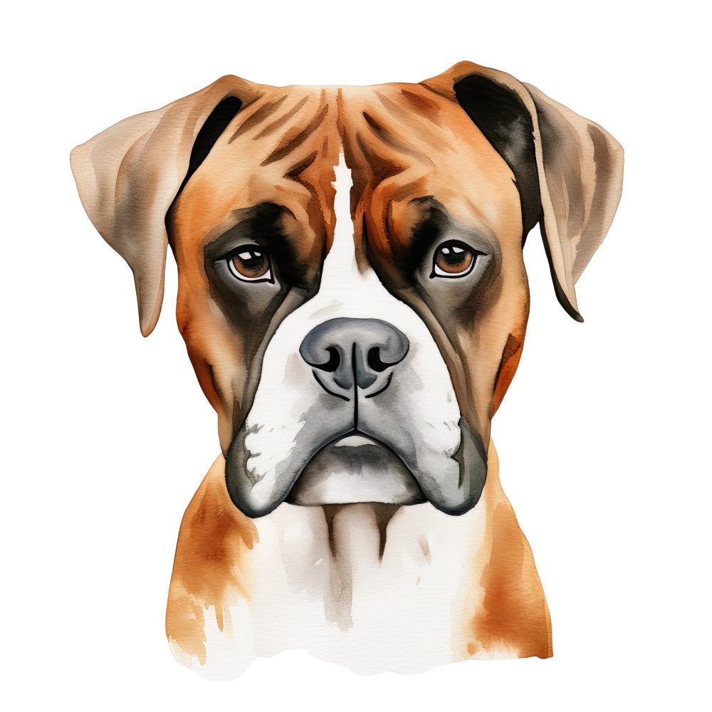 Watercolor Dogs Fabric Panel 36
